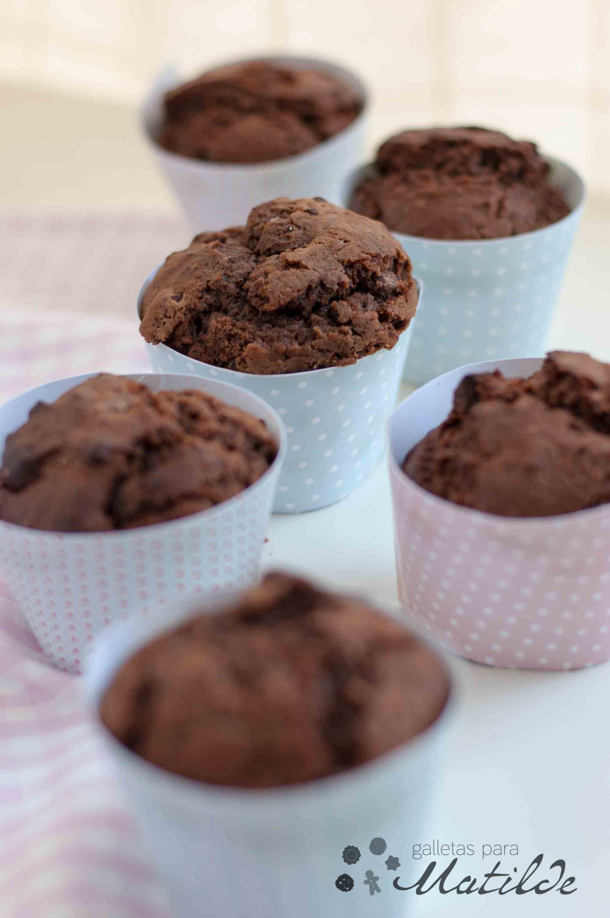 Muffins de chocolate | Galletas para matilde