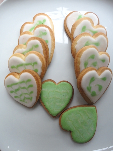 galletas de corazón decoradas